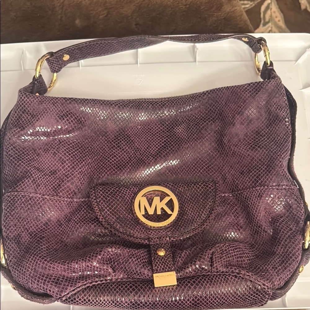 Michael Kors Purple Shoulder Bag